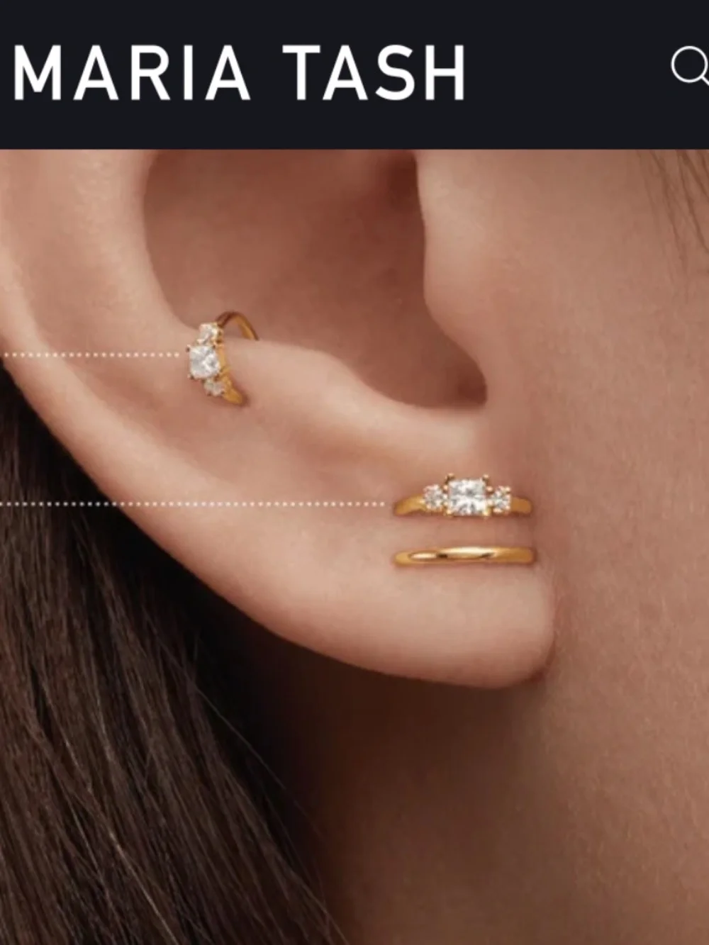 Maria Tash Diamond earring